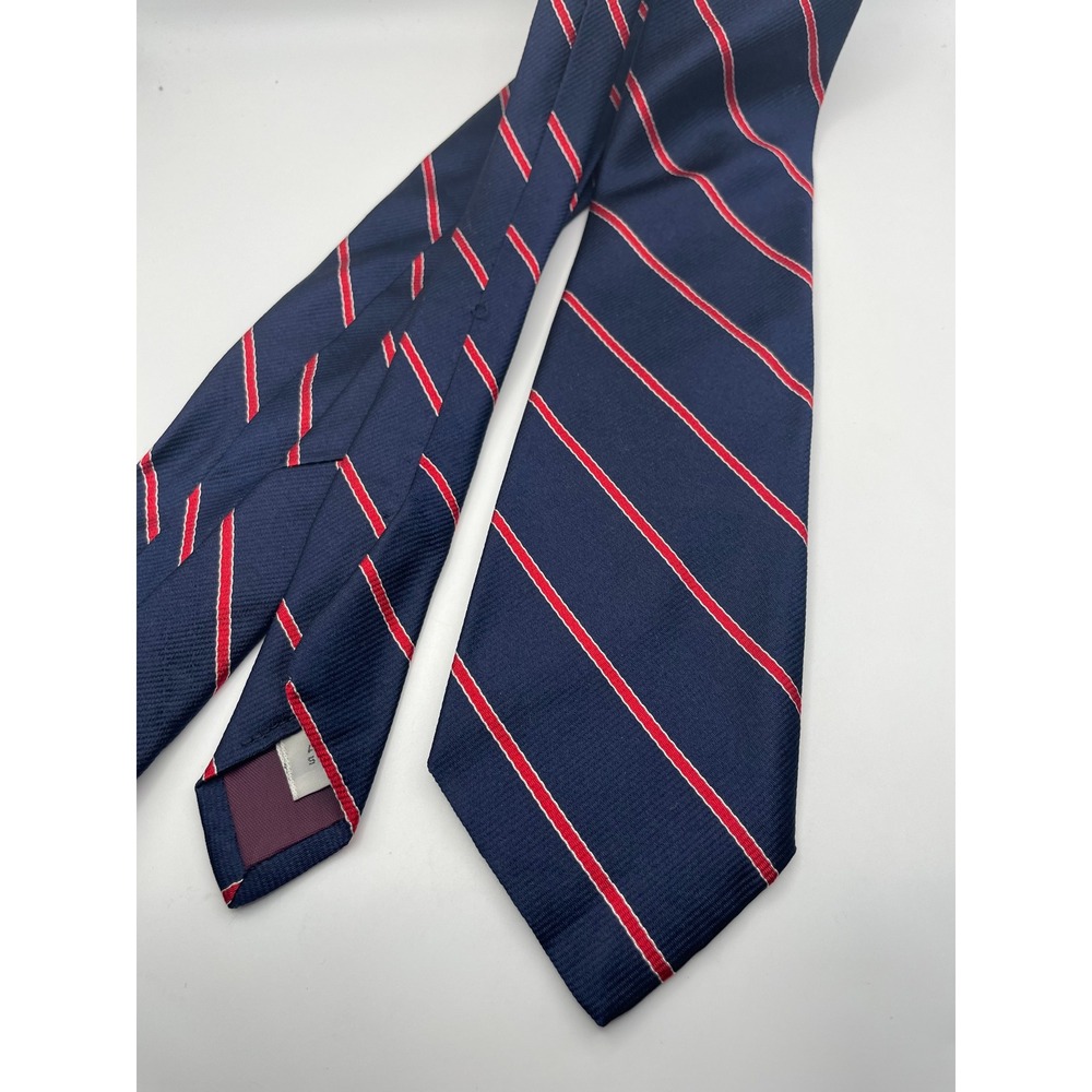 Brooks Brothers Brooksgate Silk Tie Navy Red White Rep Stripe Made USA Classic